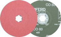 Fiberscheibe COMBICLICK CO D.125mm K.80 Stahl,Guss,Alu.Keramikkorn PFERD