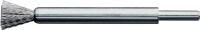 Pinselbürste D.12mm Schaft 6mm Drahtstärke 0,3mm VA 15000min-¹ LESSMANN