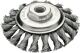 Zopfkegekbürste D.100mm Gew.Drahtstärke 0,5mm STA 12mm 15000min-¹ LESSMANN
