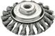 Zopfkegekbürste D.115mm Gew.Drahtstärke 0,5mm STA 12mm 15000min-¹ LESSMANN