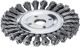 Zopfrundbürste D.115mm Bohr.Drahtstärke 0,5mm STA 14mm 12500min-¹ LESSMANN