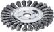 Zopfrundbürste D.125mm Bohr.Drahtstärke 0,5mm STA 14mm 12500min-¹ LESSMANN