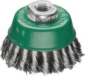 Topfbürste D.65mm M14 Drahtstärke 0,3mm VA 12500min-¹ 1 LESSMANN