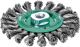 Rundbürste D.125mm Drahtstärke 0,50mm VA glatt 14mm 12500min-¹ 1 LESSMANN