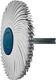 Radialbürstenscheibe Sunburst D.76mm K.120 Weiß 10000min-¹ TYROLIT