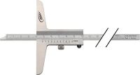 Tiefenmessschieber DIN 862 300mm ger.Schiene 12x4mm H.PREISSER