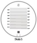 Messskala Tech-Line Skala-D.25/2,5mm Duo-Skala 5 SCHWEIZER