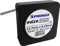 Fühlerlehrenband S.0,18mm INOX L.5m B.12,7mm PROMAT