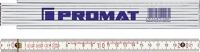 Gliedermaßstab L.2m mm/cm EG III Buche weiß PROMAT