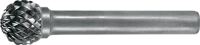 Frässtift KUD D.10mm Kopf-L.9mm Schaft-D.6mm HM Verz.Kreuz PROMAT