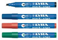 Permanentmarker blau Strich-B.1-4mm wasserfest LYRA