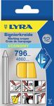 Signierkreide 796 120x11mm grün 6eckig gespitzt unpapiert 12St./Paket LYRA