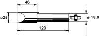 Lötspitze Serie 302 meißelförmig,vern.B.25mm 0302 MZ/SB ERSA