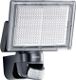 Sensor LED-Strahler 330LEDs 18W 1426Lumen m. Bewegungsm. schwarz