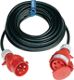 CEE-Verlängerung 16 A 400 V 25m H07RN-F 5x2,5mm² schwarz IP44