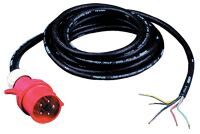 Anschlussleitung H07RN-F 5x4mm² 5m m.CEE Stecker schw. f.Inn/Auß JÄGER DIREKT