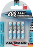 Akkuzelle maxE 1,2 V 800 mAh R03-AAA-Micro HR03 4 4St./Blister ANSMANN