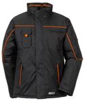 Winter-Parka PIPER schwarz/orange, Art. 3535