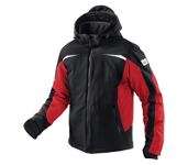 KÜBLER Winter Softshell Jacke ORA schwarz/rot, 96% Polyester/4% Elasthan, ca. 320 g/m², Art. 1041 7322-9955,   