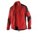 KÜBLER ACTIVIQ Jacke mittelrot/schwarz, Art. 1250 5365-5599, 65% Polyester/35% Baumwolle, ca. 270 g/m²,   