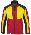 KÜBLER Ultrashell Jacke Pro, rot/warngelb, 100% Polyester, ca.190g/m² Art.1751 7227-5634  