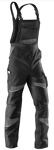 KÜBLER ACTIVIQ Latzhose schwarz/ anthrazit, 65% Polyester 35% Baumwolle, ca. 270 g/m², Art. 3250 5365-9997  