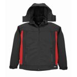 Softshell-Jacke schwarz/rot, Art. 78527, Fb. 2033