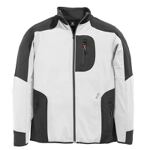 Jersey-Fleece-Jacke weiß/anthrazit, Art. 78461, Fb. 1012