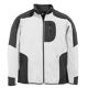 Jersey-Fleece-Jacke weiß/anthrazit, Art. 78461, Fb. 1012