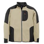 Jersey-Fleece-Jacke beige/schwarz, Art. 78461, Fb. 1320
