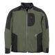 Jersey-Fleece-Jacke oliv/schwarz, Art. 78461, Fb. 1520