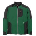 Jersey-Fleece-Jacke grün/schwarz, Art. 78461, Fb. 2520