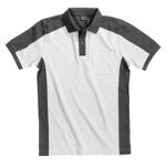 Polo-Shirt weiß/anthrazit, Art. 91490, Fb. 1012