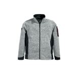 Herren-Strickfleece-Jacke grau/schwarz, Art. 79595, Fb. 1120