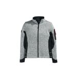 Damen-Strickfleece-Jacke grau/schwarz, Art. 79596, Fb. 1120