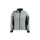 Damen-Strickfleece-Jacke grau/schwarz, Art. 79596, Fb. 1120