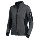 Damen-Strickfleece-Jacke anthrazit/schwarz, Art. 79596, Fb. 1120