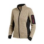 FHB Damen-Strickfleece-Jacke MARIEKE  beige/schwarz, Art. 795/96, Fb. 1320, 100% Polyester, 280 g/qm Strickfleece,  