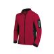 FHB Herren-Strickfleece-Jacke CHRISTOPH  rot/schwarz, Art. 795/95, Fb. 3320, 100% Polyester, 280 g/qm Strickfleece,  