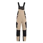 FHB Latzhose PASCAL 250 beige/schwarz,  Art. 125/400, Fb. 1320, 50%BW/50%PES, 250 g/qm, Knietaschen, Reflex Wadenbereich,   