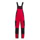 FHB Latzhose PASCAL 250 rot/schwarz,  Art. 125/400, Fb. 3320, 50%BW/50%PES, 250 g/qm, Knietaschen, Reflex Wadenbereich,   