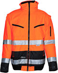 Montana Warn-Pilotjacke "New York I" orange/blau