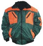 Forst-Pilotjacke "Albatros" grün/orange