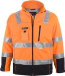 Softshell-Warnjacke "Linz" orange/schwarz