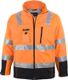 Softshell-Warnjacke "Linz" orange/schwarz