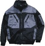 Pilotjacke "Belgrad IV" schwarz/grau