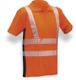 Montana Warnschutz Polo-Shirt MIKE, orange Segment-Reflex, 55% Bw./45% PES, EN ISO 20471   