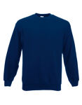 Fruit of the Loom Sweat-Shirt marine, F324 80% Baumwolle/20% Polyester, 280 g/qm,   Rippstrick-Kragen, Belcoro Garn   