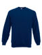 Fruit of the Loom Sweat-Shirt marine, F324 80% Baumwolle/20% Polyester, 280 g/qm,   Rippstrick-Kragen, Belcoro Garn   