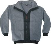 Webpelz-Jacke "Dänemark" grau/schwarz